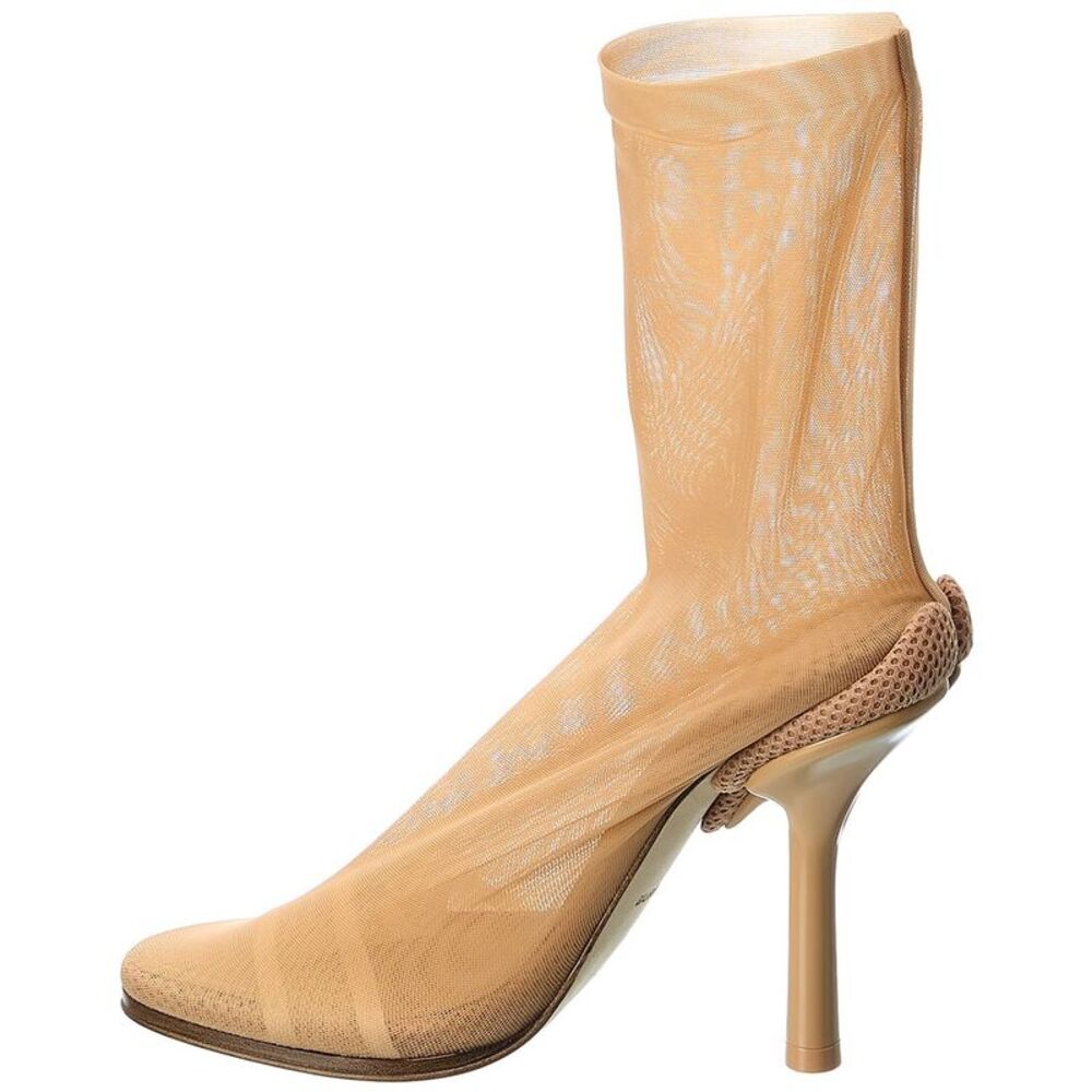 Burberry Stretch Tulle Sock Boot, Brown - Picture 2 of 5